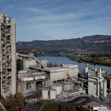 FRANCE-INDUSTRY-CEMENT-VICAT Décarbonisation du Site Cimentier de Vicat à Montalieu-Vercieu