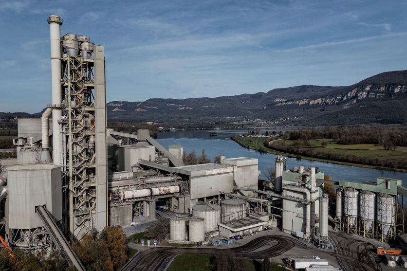 FRANCE-INDUSTRY-CEMENT-VICAT Décarbonisation du Site Cimentier de Vicat à Montalieu-Vercieu