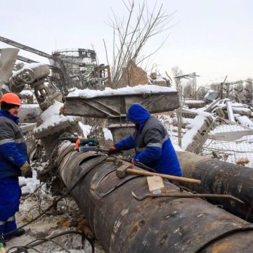 Severely Damaged Darnytska CHPP In Kyiv After Massive Russian Attack La France Intensifie Ses Efforts Dans la Reconstruction de l’Ukraine