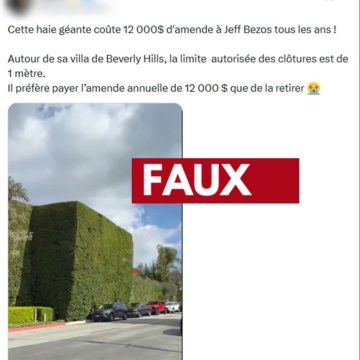 Jeff Bezos et les haies géantes de sa villa : une histoire démystifiée