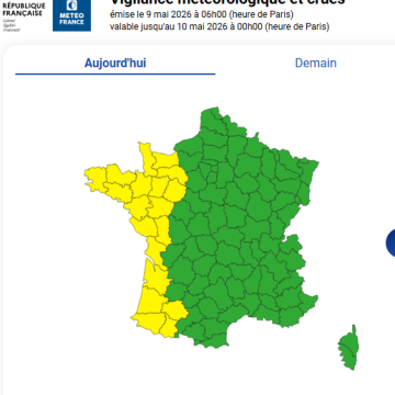 Alerte aux Orages sur 19 Départements – Samedi 9 Mai
