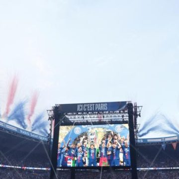 Le PSG célèbre sa victoire en Ligue des Champions