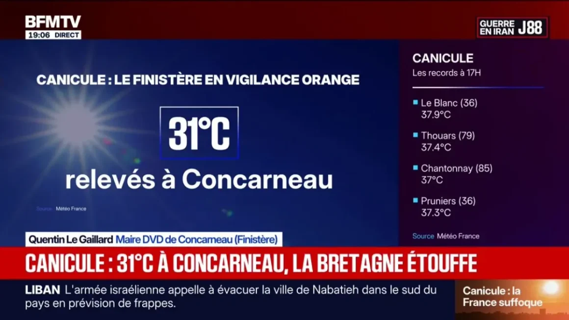 La Canicule Persistante en France: Vigilance Orange dans Plusieurs Départements