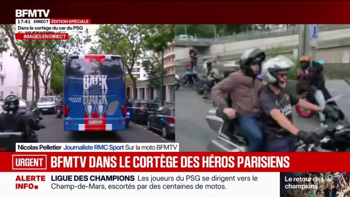 Les joueurs du PSG accueillis en héros à Paris