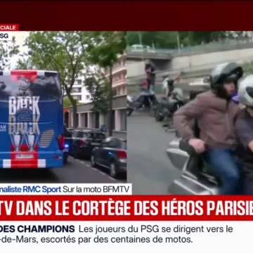 56093c95-337e-49b3-98f5-5f456f1fd11b Les joueurs du PSG accueillis en héros à Paris