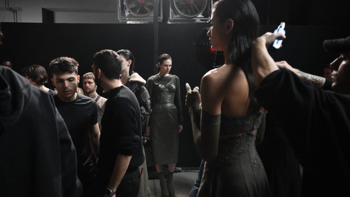 La fourrure en question lors de la Fashion Week de Milan