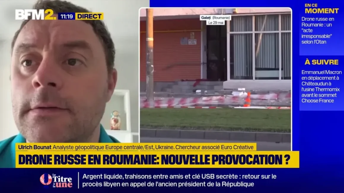 Réaction d’Ulrich Bounat au crash d’un drone en Roumanie