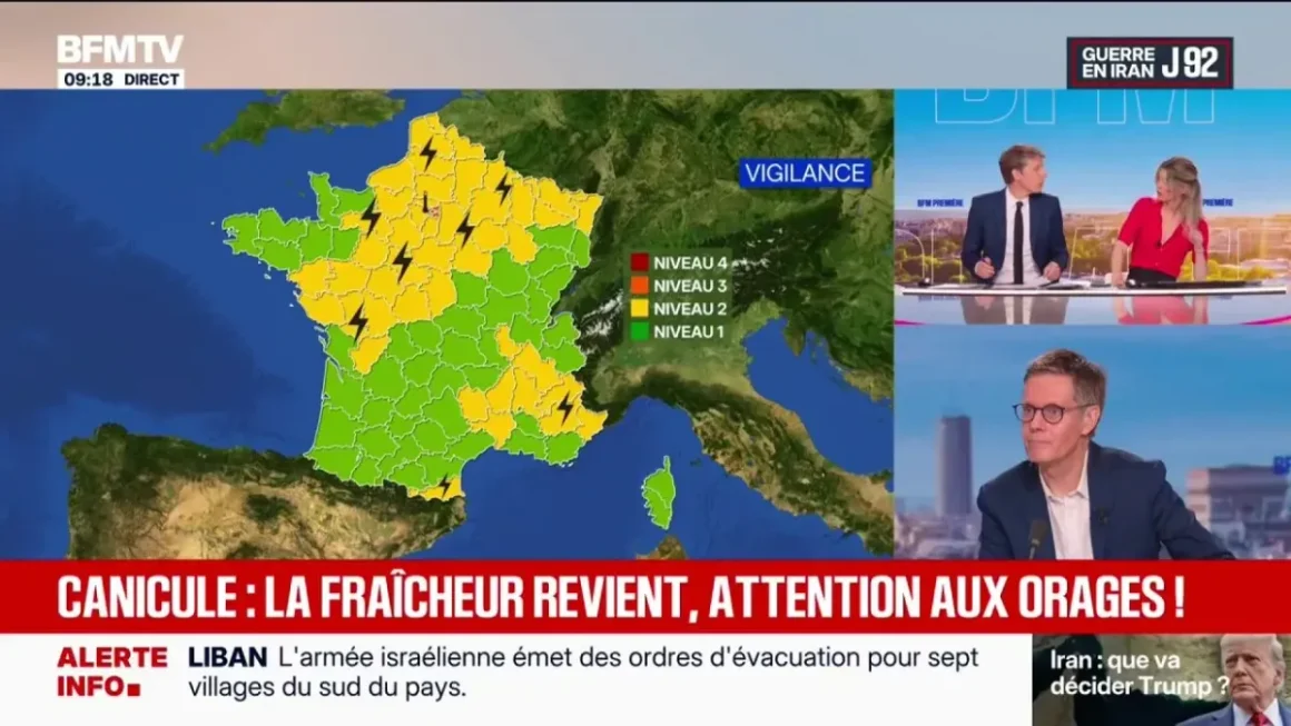Alerte Canicule et Orages en France