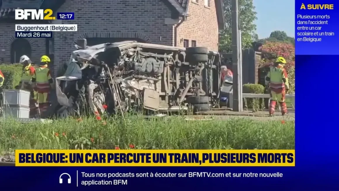 Accident Tragique en Belgique: Collision Entre un Car Scolaire et un Train