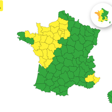 31 départements en vigilance jaune pour orages