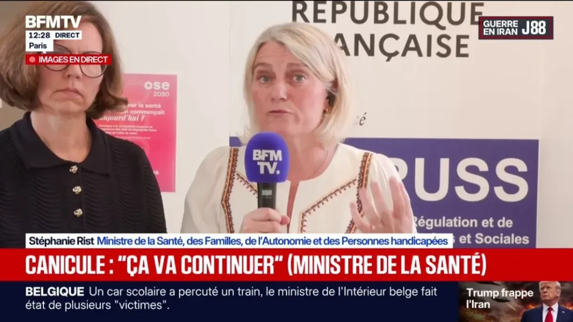 Stéphanie Rist aborde la canicule en France