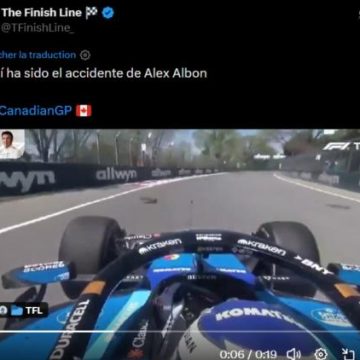 Alex Albon percute une marmotte lors du Grand Prix du Canada