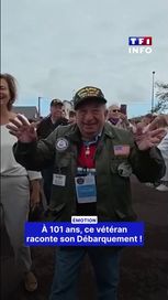 22f14c9c-5d20-401b-b042-3b162b96f5af À 101 ans, un vétéran du D-Day émeut les collégiens normands