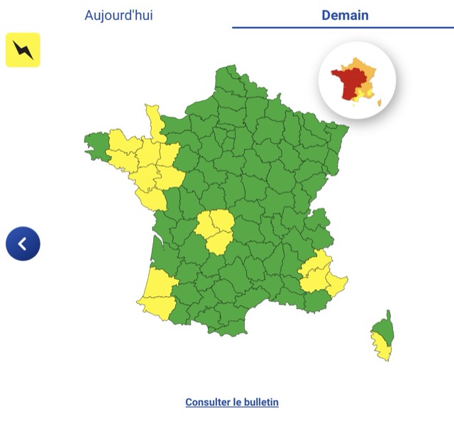 3f4ccd74-a0dd-4a5b-80b4-0307d604928b Vigilance Météo : Départements en Alerte pour Orages et Canicule