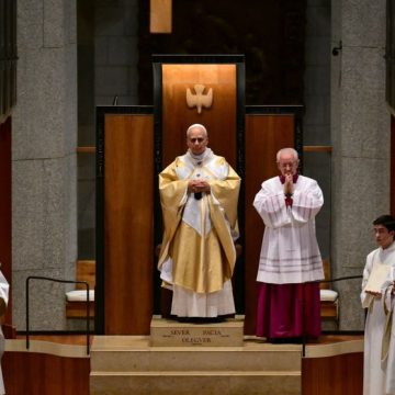 SPAIN-VATICAN-DIPLOMACY-RELIGION-POPE Le pape Léon XIV célèbre une messe inaugurale à la basilique Sagrada Familia