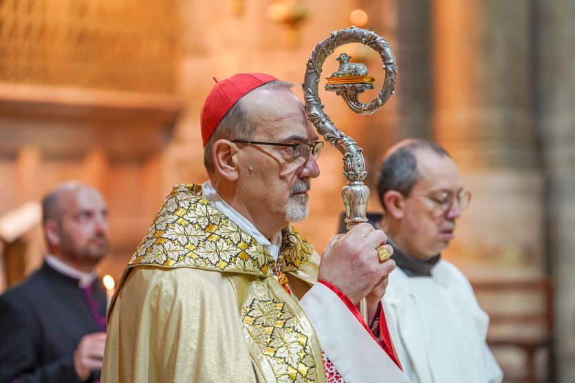 ISRAEL-PALESTINIAN-RELIGION-CHRISTIANITY-CATHOLIC-EASTER Le cardinal Pizzaballa reçoit la Légion d’honneur
