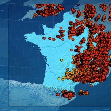 Orages violents touchent plusieurs régions en France