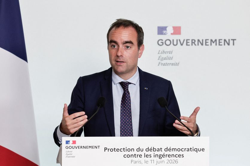 FRANCE-POLITICS-GOVERNEMENT-SECURITY Sébastien Lecornu met en garde contre les ingérences numériques étrangères
