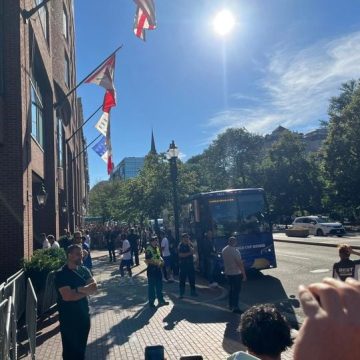 L&rsquo;équipe de France en préparation à Boston