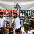 Manifestation du Parti du peuple des cafards en Inde