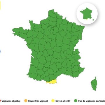 Prévisions météorologiques pour le 14 juin 2026 : Vigilance jaune dans les Pyrénées-Orientales