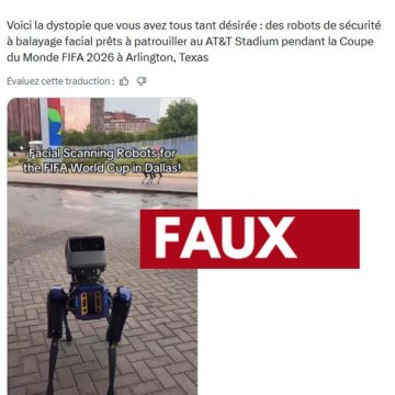 Vérification des chiens robots à la Coupe du monde 2026