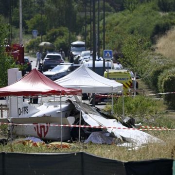 FRANCE-AVIATION-CRASH Enquête sur un accident d’avion près de Nancy
