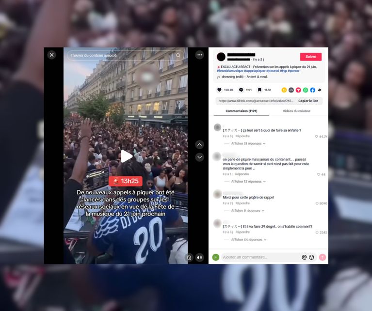 b892a9d9-d61c-4164-846a-f93dcdec0cfe Alerte sur des rumeurs de piqûres lors de la Fête de la musique