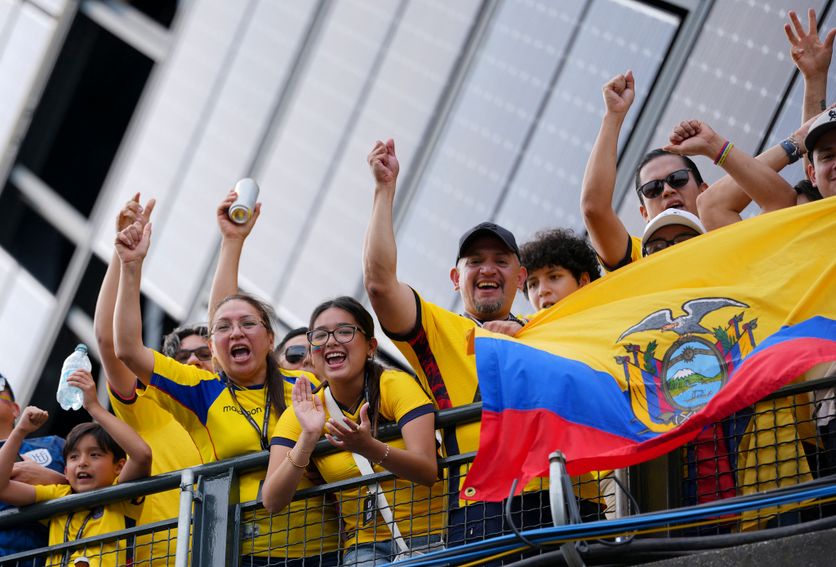 (SP)U.S.-PHILADELPHIA-FOOTBALL-FIFA WORLD CUP-GROUP E-CIV VS ECU L’Équateur et la passion du football lors du Mondial 2026