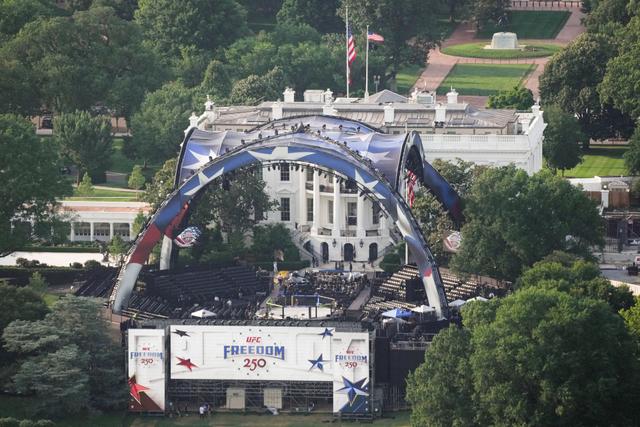 d1166b91-8095-4674-a63a-2e369dcdf430 Combats d’UFC à la Maison-Blanche pour le 250e anniversaire des États-Unis