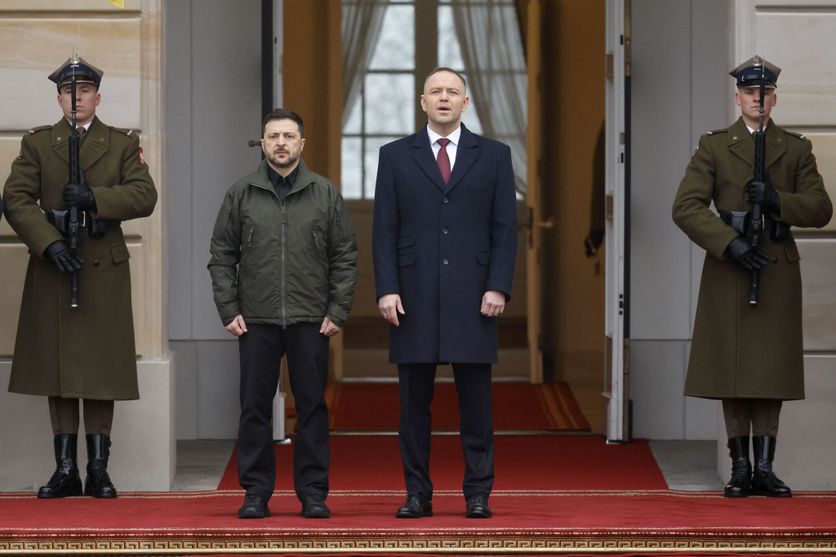 POLAND-UKRAINE-POLITICS-DIPLOMACY Tensions entre la Pologne et l’Ukraine autour d’une distinction honorifique