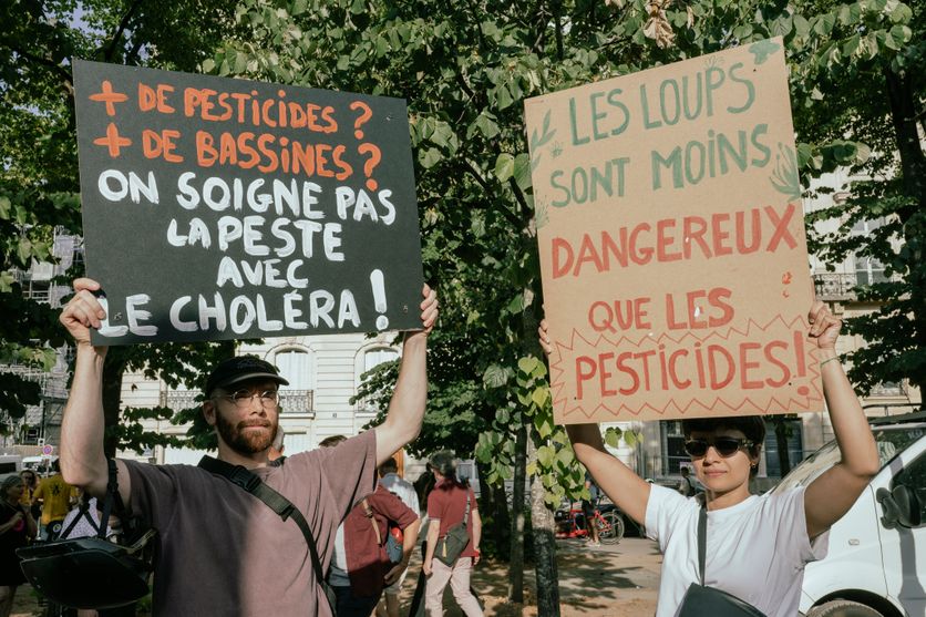FRANCE - RALLY AGAINST THE AGRICULTURAL LAW Le débat autour de la loi d’urgence agricole et la réintroduction de deux pesticides