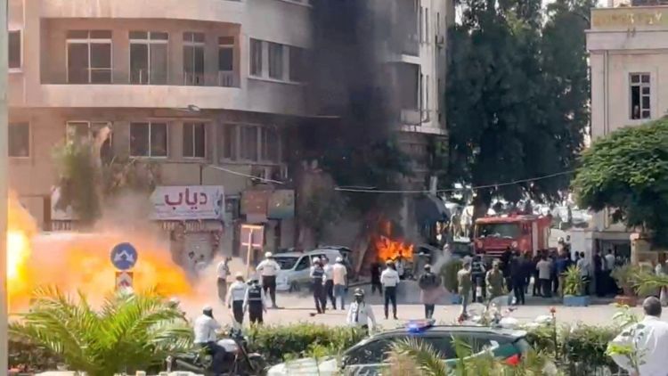 11fb1514-2b50-4a0f-9584-38cd23d24789 Deux explosions près de l’hôtel de Macron à Damas lors de sa visite en Syrie