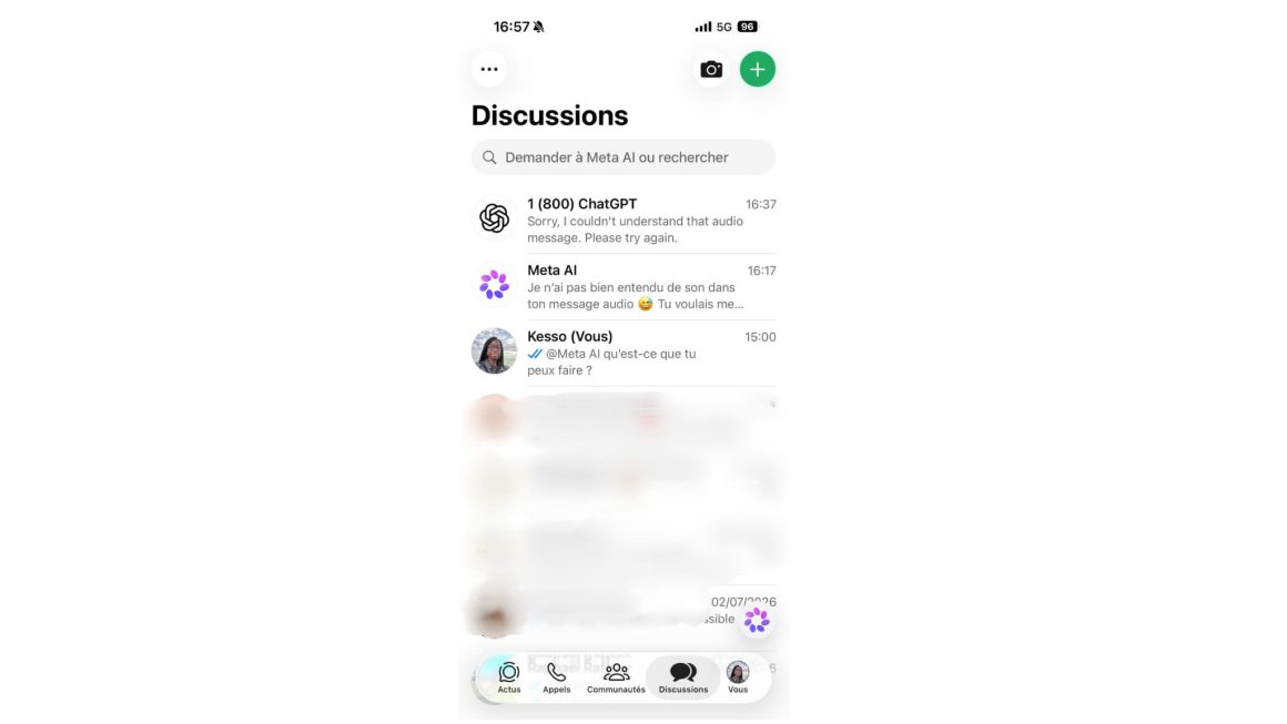 1da25360-34ef-497f-a115-0224e2b57615 ChatGPT revient sur Whatsapp après une obligation de l’UE à Meta