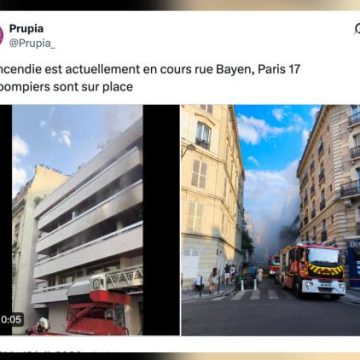 Un incendie spectaculaire dans le 17e arrondissement de Paris