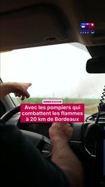 54b2c0e7-5645-464f-8fa6-fb011cdaed4b Immersion avec les pompiers combattant les flammes près de Bordeaux