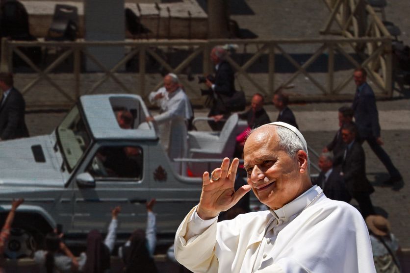 ITALY - POPE LEO XIV DURING HIS WEEKLY GENERAL AUDIENCE IN ST PETER S SQUARE AT THE VATICAN - 2026/6/17 Organisation de la Messe Géante par le Pape Léon XIV en France