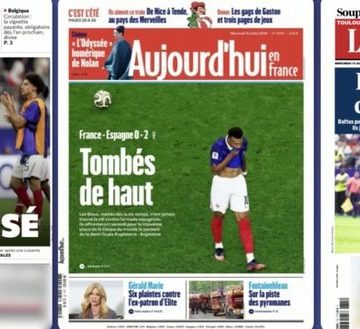 La défaite des Bleus face à l&rsquo;Espagne : une presse critique