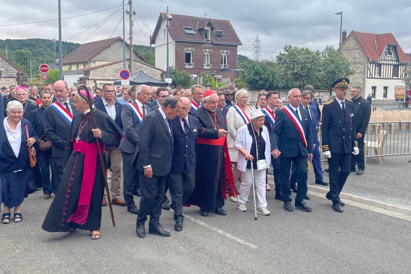 RR IMG_6169 La Marche en Hommage au Père Jacques Hamel à Saint-Étienne-du-Rouvray : Un Élan de Paix et de Dialogue