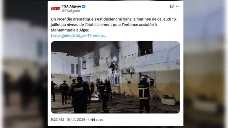 94d33ca2-275a-4917-a29d-eec62fac0bf0 Incendie meurtrier dans un orphelinat à Alger