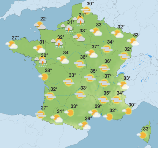 9739371f-edac-48e6-af3a-74aaa9ecc9e7 Prévisions météorologiques pour la semaine du 13 au 19 juillet 2026
