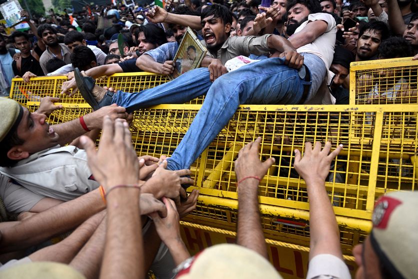INDIA-POLITICS-EDUCATION-PROTEST Tensions lors d’une manifestation à New Delhi