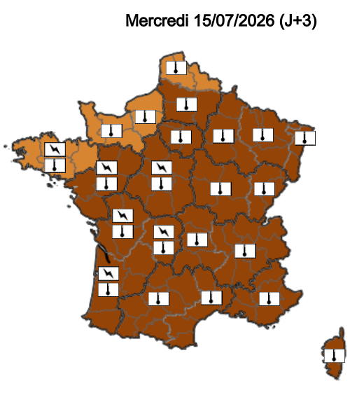 bfb35162-d153-4bc1-b6d7-186147d928a2 Météo : Avertissement d’orages en France