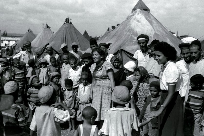 FILER FOR 50 ANNIVERSARY OF NEW YEMENITE IMMIGRANTS TENT CAMP IN ROSH HAAIN IN 1949. Un voyage familial entre Espagne et Jérusalem : souvenir des immigrants juifs