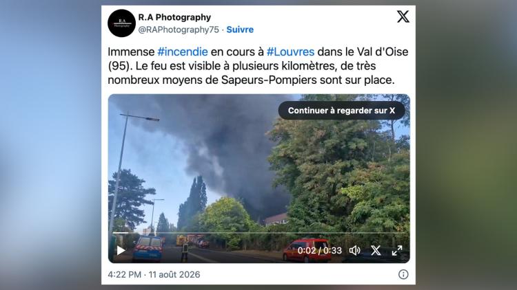 0a0a2f16-eb09-46f5-8c99-aa73c5e12d9c Incendie à Louvres: une situation critique près de l’aéroport Roissy-CDG