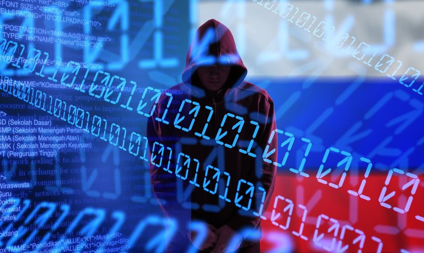Russian killnet hacker concept with flag background Menaces numériques sur l’élection présidentielle 2027