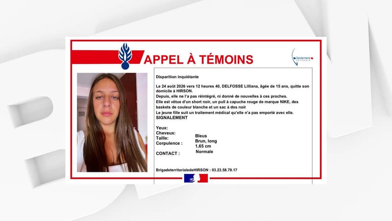 36831708-5e68-44c2-ae43-917db44fba92 Disparition inquiétante de Lilliana Delfosse à Hirson