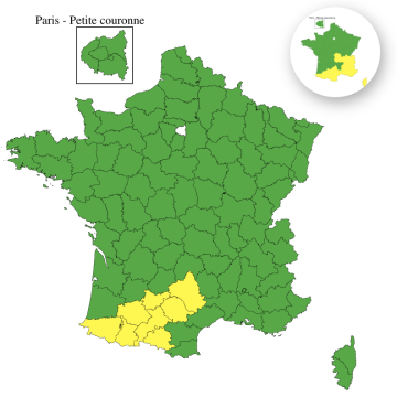 Alerte orages dans le sud de la France