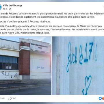 476e680f-c832-4cfb-8d10-816995d64b6b Réaction du maire de Fécamp face à des tags offensants