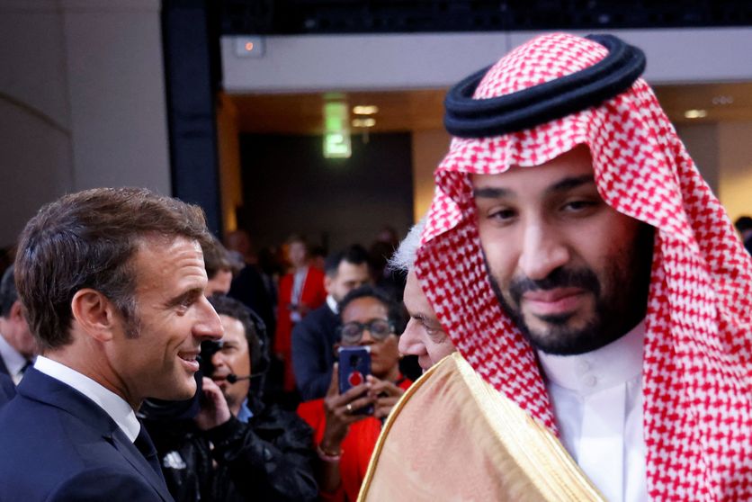 FRANCE-POLITICS-DIPLOMACY-SUMMIT-FINANCE-CLIMATE Visite officielle de Mohammed Ben Salmane à Paris